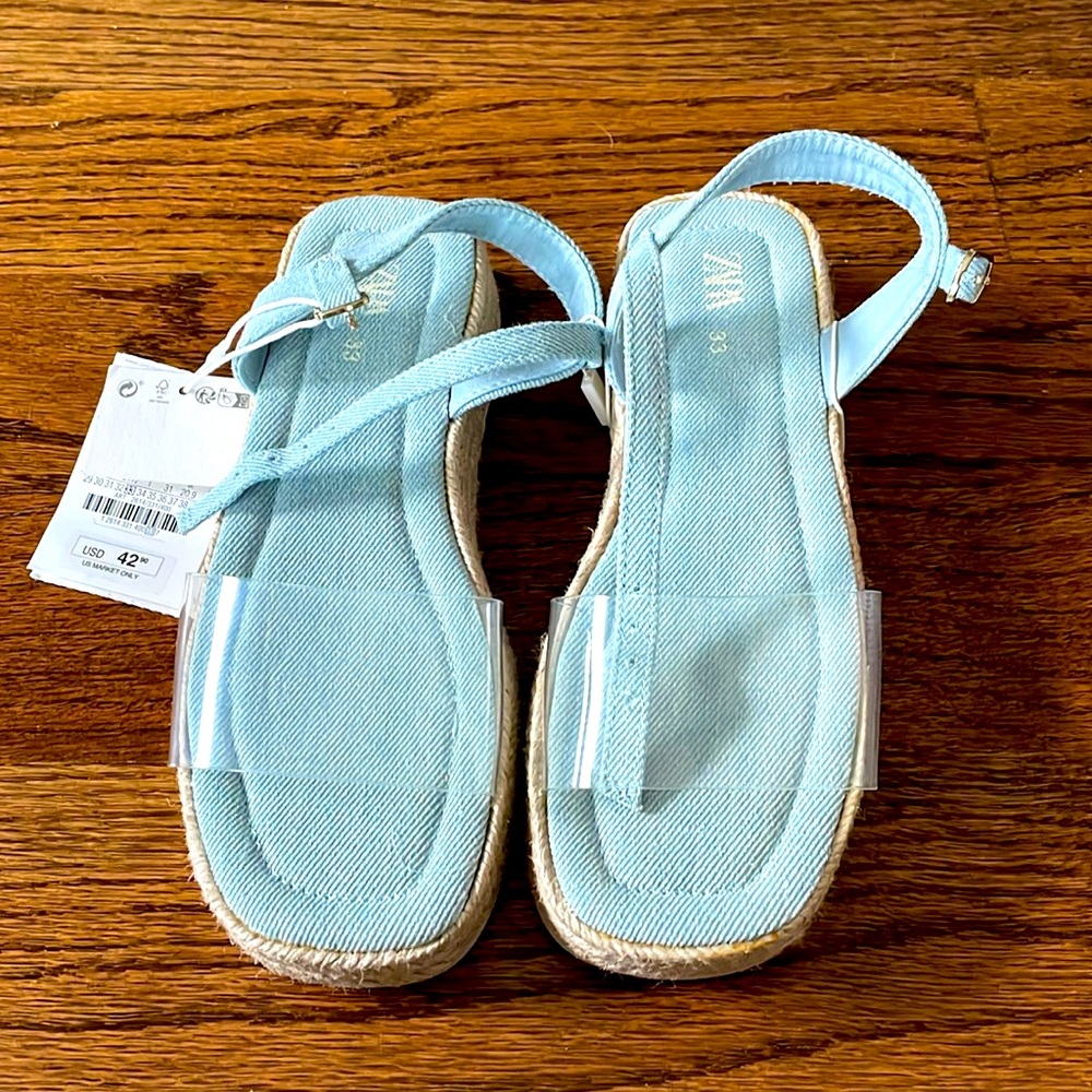 Zara Light Blue Sandals